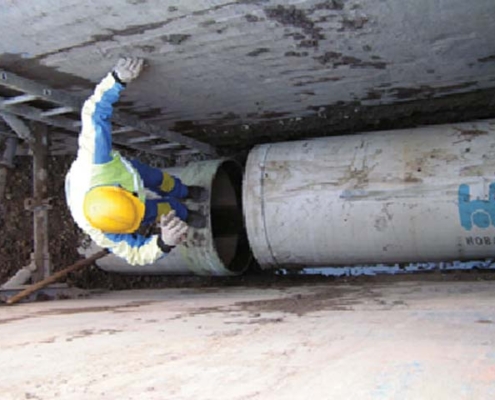 GRP Pipes to withstand heavy truck traffic loads in Pécs