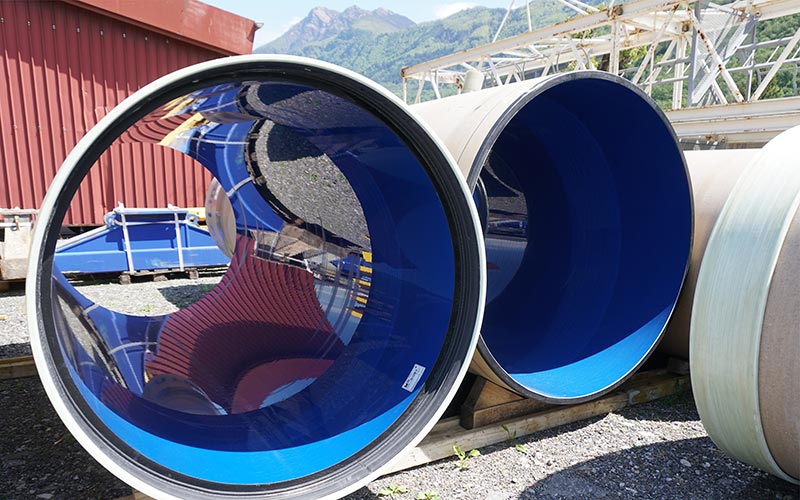Hobas PU Line pipes by Amiblu in Lugano