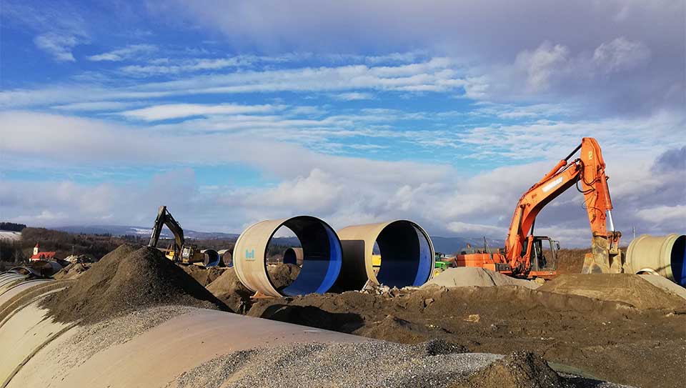 Hobas PU Line pipes for Roztoki Bystrzyckie Reservoir, Poland