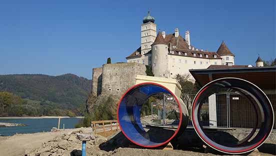 Hobas PU Line special pipes in Schönbühel, Austria