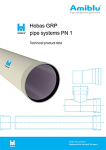 Amiblu Brochure Hobas GRP pressure pipe systems PN 1 cover