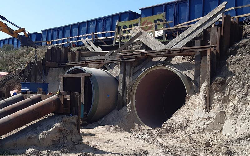 Passageway with Hobas pipes in Parczew, PL