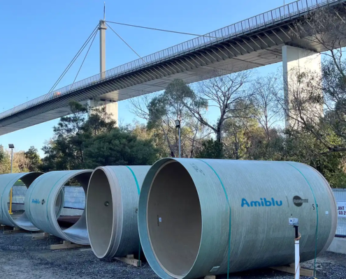 Amiblu GRP Pipes for Melbourne's Hobsons Bay Main Sewer Upgrade