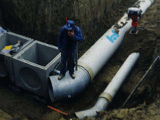 Hobas irrigation pipes in Umbria, Italy