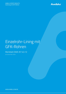 Infopapier Kanalsanierung - Einzelrohr-Lining mit GFK-Rohren Cover