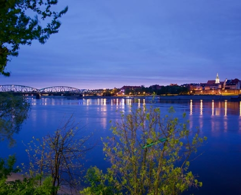 Toruń, gdzie zamontowano pierwszy rurociąg GRP w Polsce.