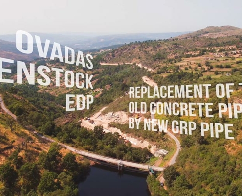 Ovadas penstock in Portugal - replacement of concrete pipe by GRP pipe
