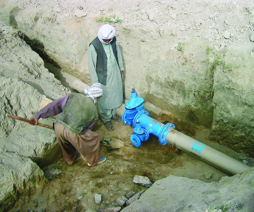 potable water line Afghanistan