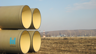 HOBAS Pipes collect Stormwater at Airport in Romania