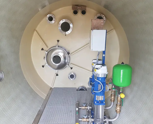 Schieberkammer Trinkwasserbehälter Mehren, Deutschland