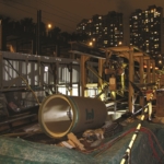 Trenchless installation of Hobas protection pipes beneath rail tracks in Hong Kong