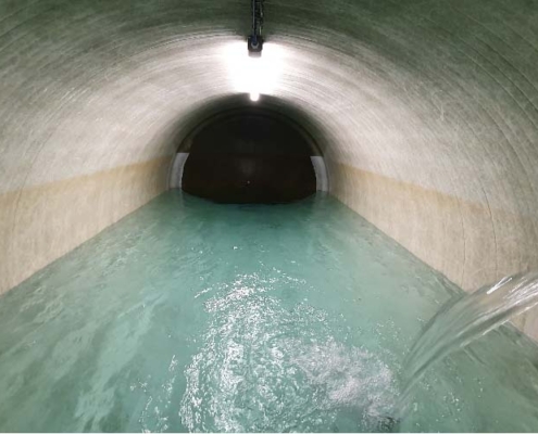 Wasser fließt in Trinkwasserpumpwerk in Creglingen