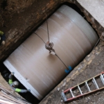 GRP Pipes Slipline Antiquated Wastewater Interceptor in Minnesota