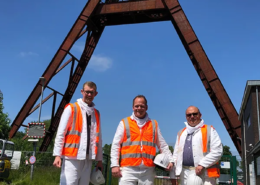 Amiblu sales representatives visited the Concordia coal mine in Oberhausen to observe the installation on site.