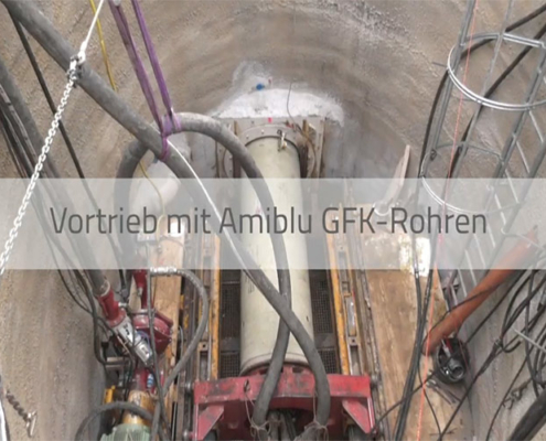 Vortrieb mit Amiblu GFK-Rohren