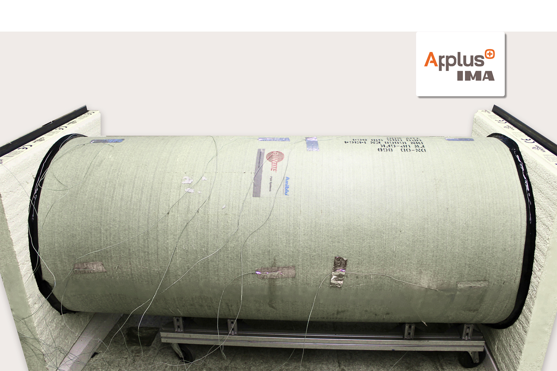 Prüfaufbau zur Ermittlung der Wärmeleitfähigkeit