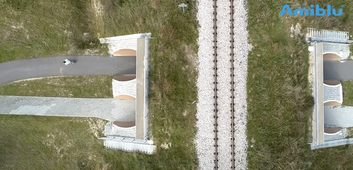 GRP bike tunnels under railway