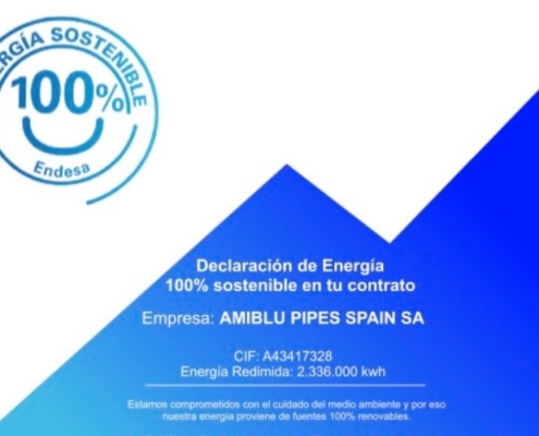 Amiblu máxima certificación de energía verde